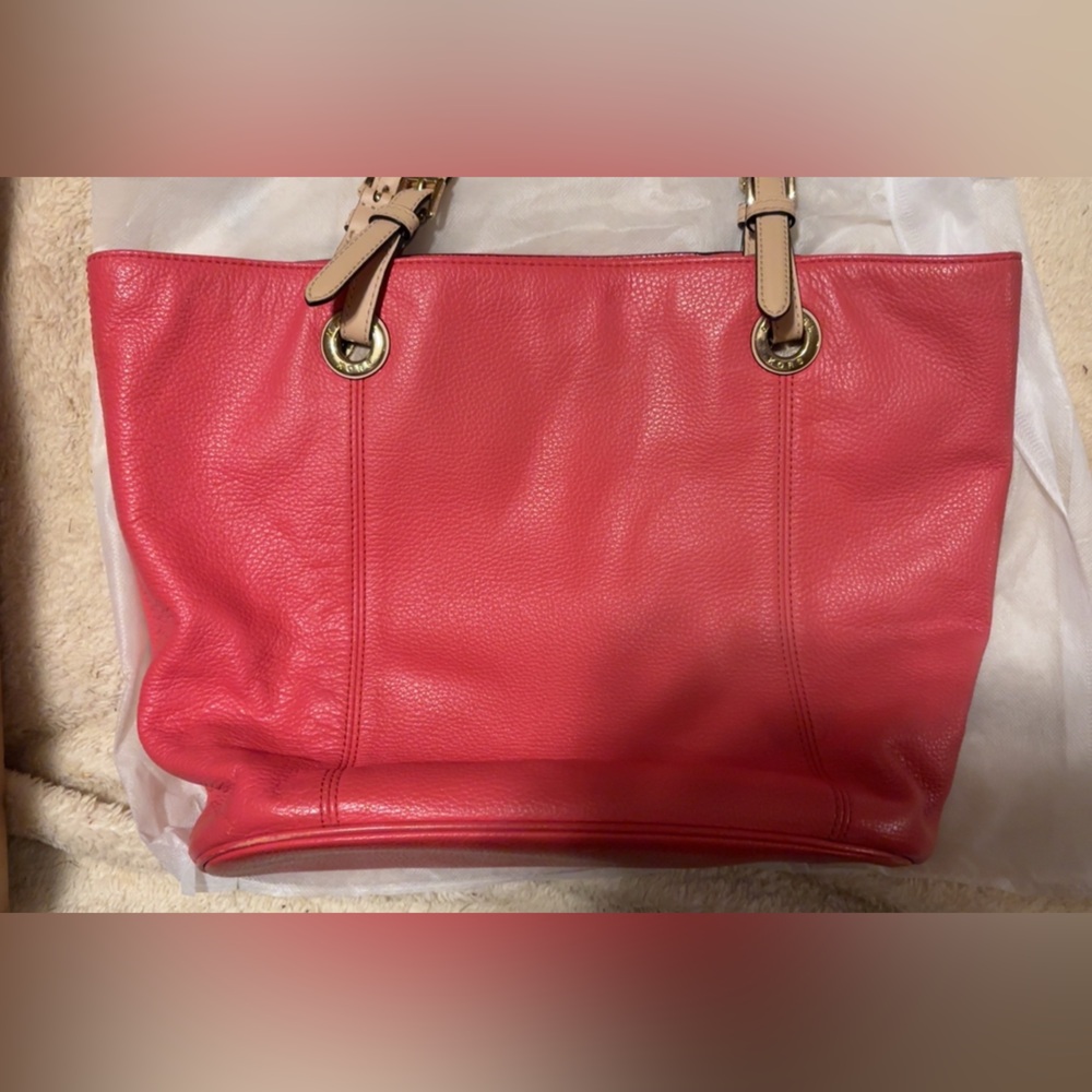 Michael Kors Pink Leather Tote Bag